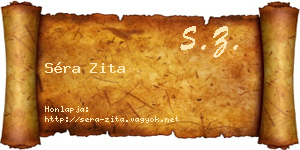Séra Zita névjegykártya